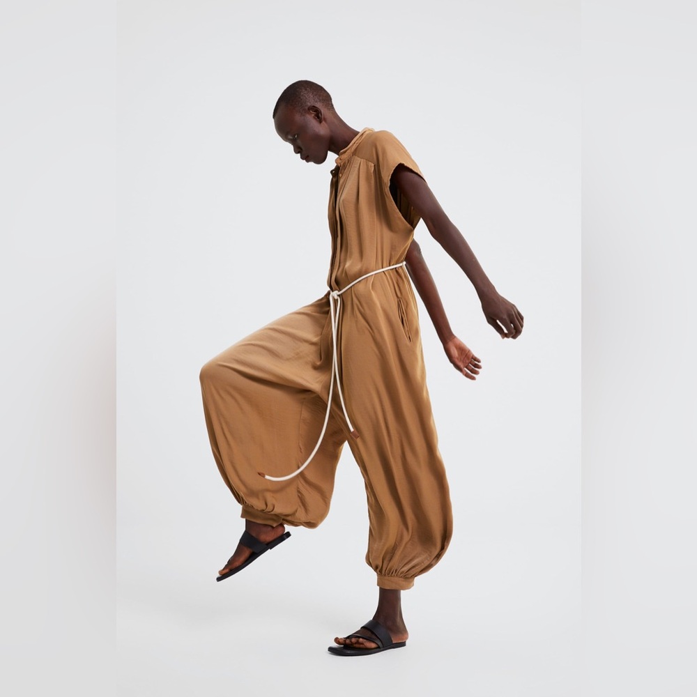 Zara Tan Jumpsuit